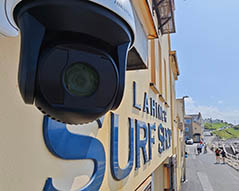 CCTV camera installation at a surf shop in Lahinch, County Clare