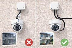 CCTV system reliability affected by installation details